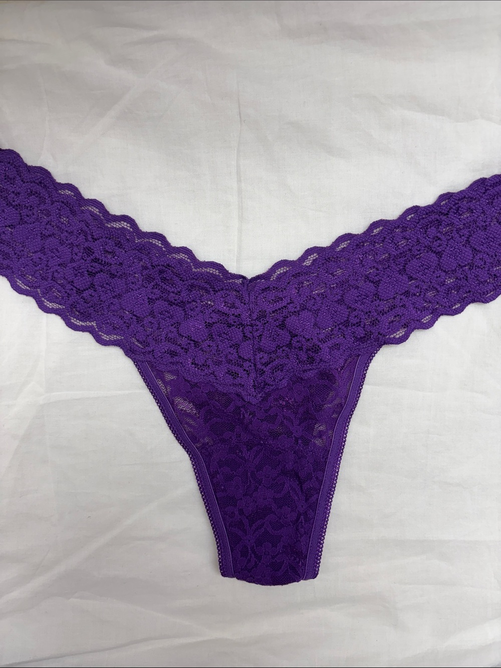 NWOT Blackheart Purple Lace Thong